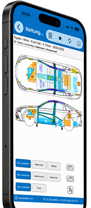 Crash Recovery System App - iPhone App Screenshot